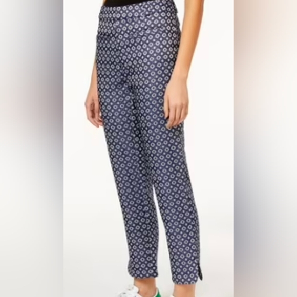 RACHEL Rachel Roy Pants - Rachel Rachel Roy Navy and White Brocade Pants